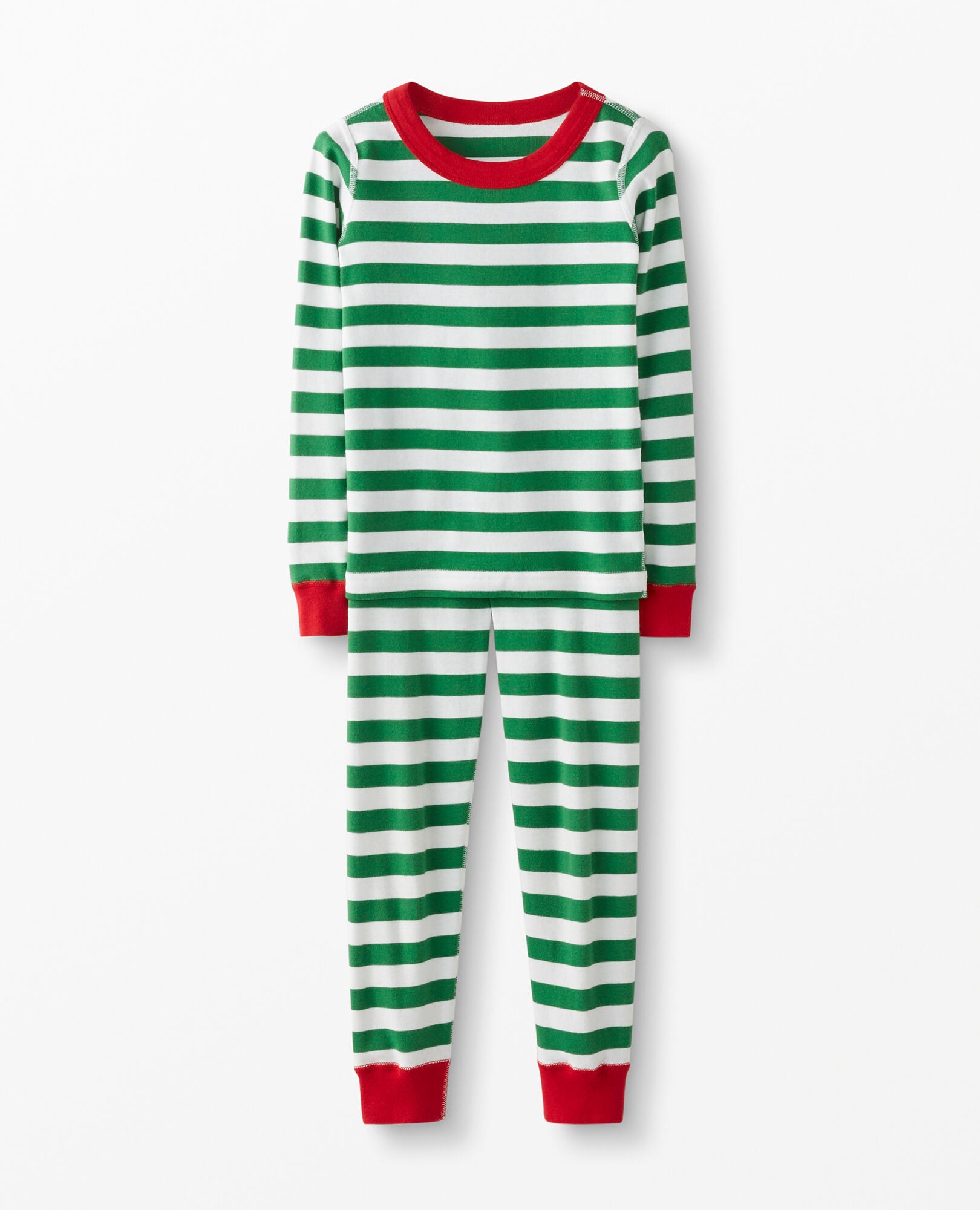 Red striped hot sale pajamas set