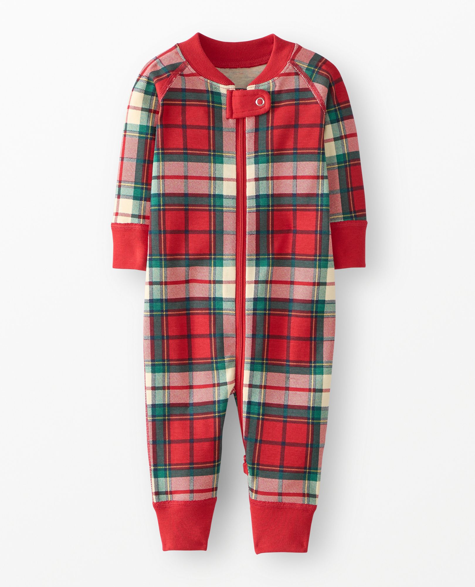 Holiday HannaJams™ Sleeper in Red Holiday Plaid - main