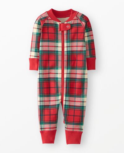 Holiday HannaJams™ Sleeper in Red Holiday Plaid - main