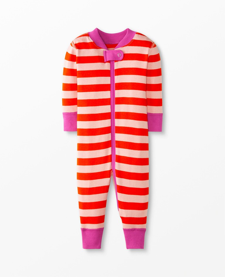 Baby Striped Zip Sleeper in  - main