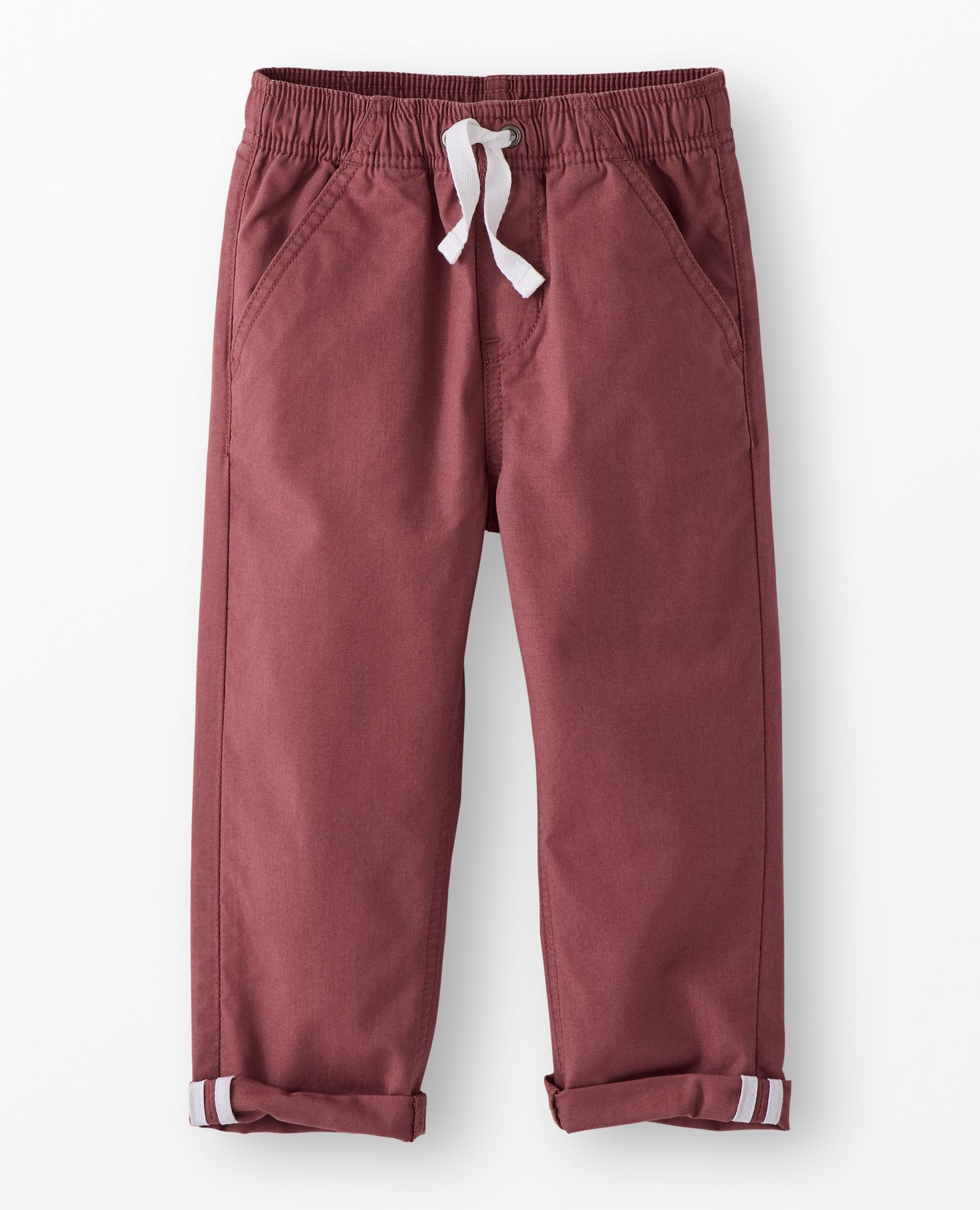 Canvas Pull-On Pants in Nettle Brown - main