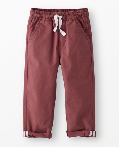 Canvas Pull-On Pants in Nettle Brown - main