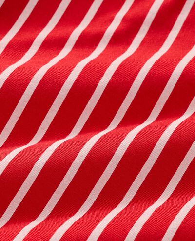 Adult Long Sleeve HannaSoft™ Pajama Set in Ribbon Red/Ecru - main