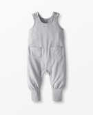 French Terry Pocket Overalls in Heather Grey - main