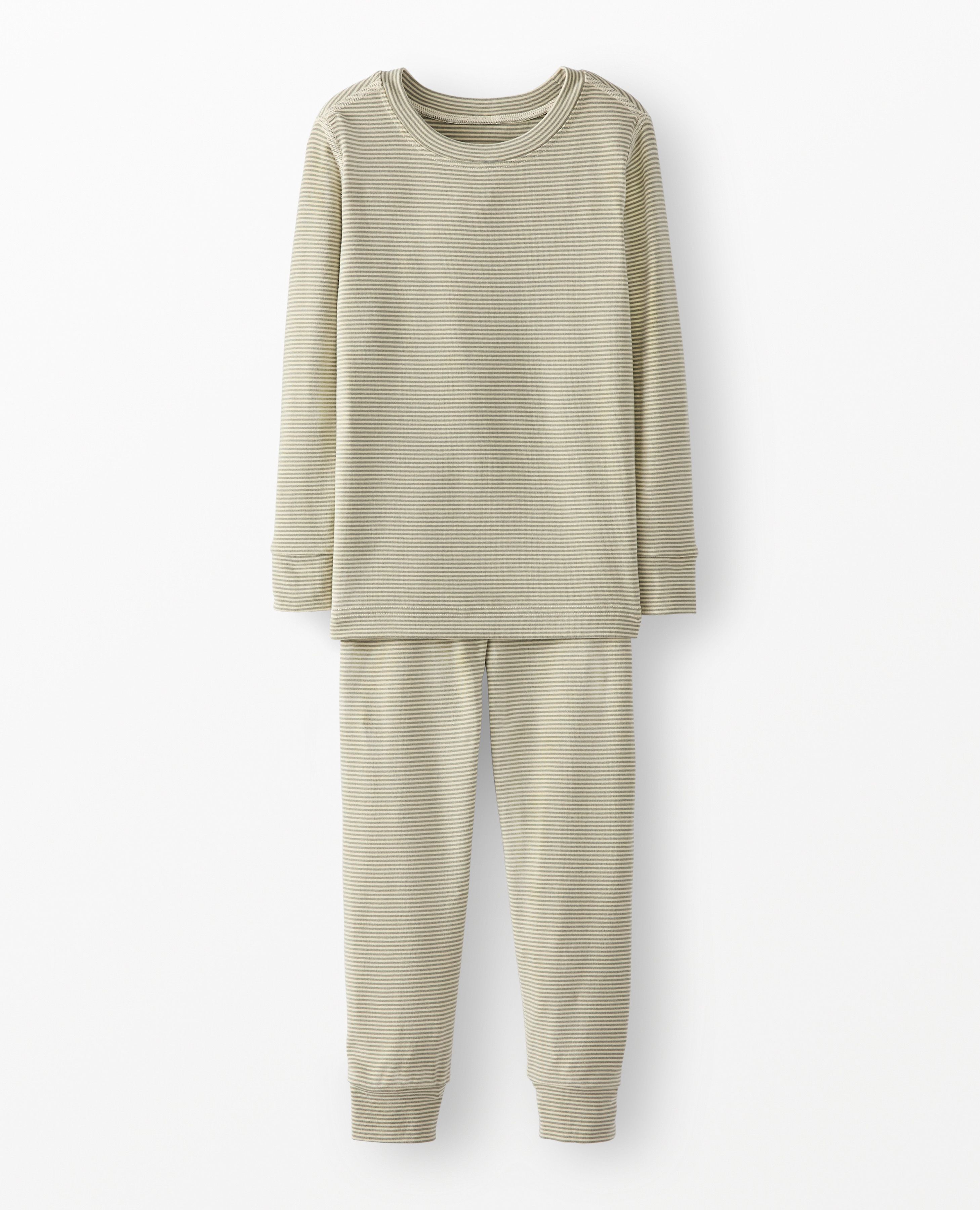 HannaSoft™ Stretch Pajama Set in Seagrass/Almond Oil - main