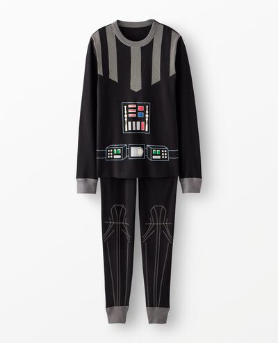 Adult STAR WARS™ Long John Pajama Set in Darth Vader Black - main