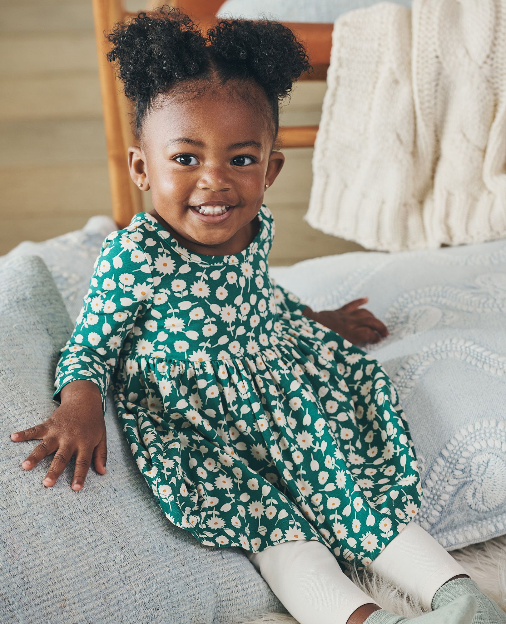Baby Super Soft Skater Dress Leggings Set
