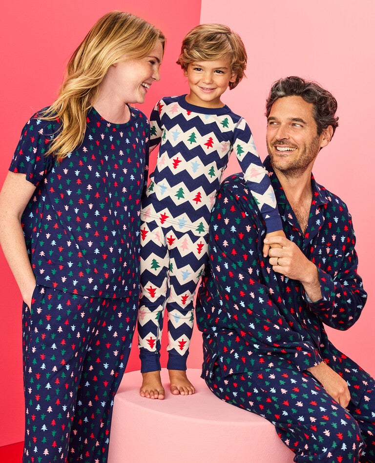 Holiday Multi Trees Matching Family Pajamas in  - main