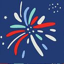 HannaJams™ Pajama Set in Fireworks - swatch