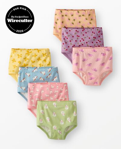 7-Pack Organic Cotton Classic Underwear in Girls Printed 7PK - main