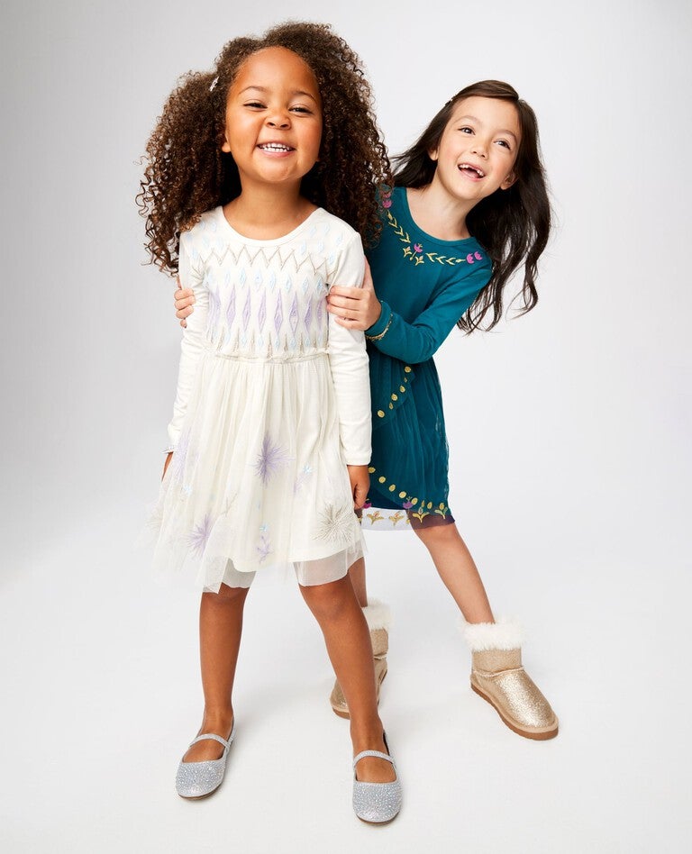 Disney Frozen Elsa Long Sleeve Tulle Dress in Elsa - Frozen Anniversary - main