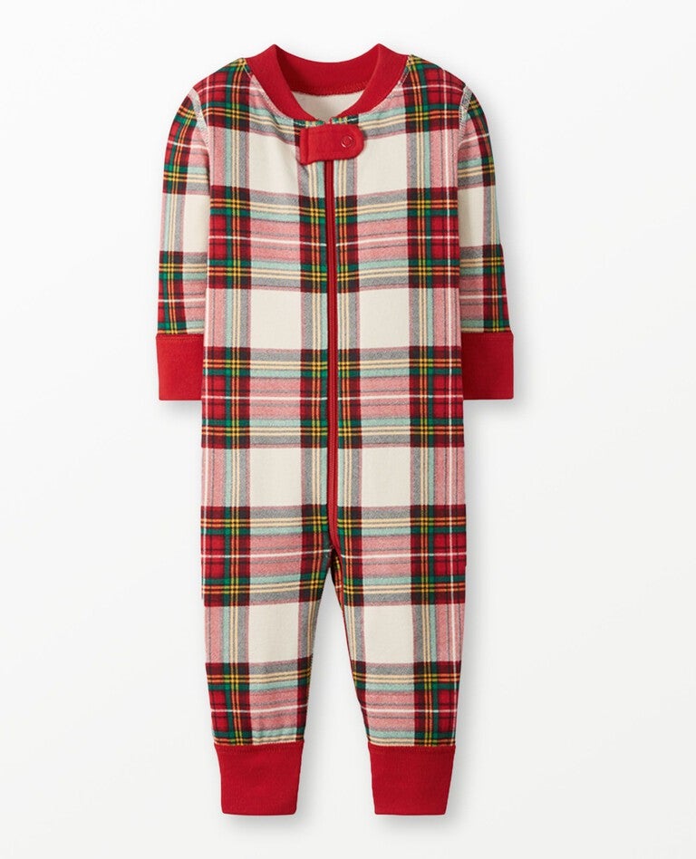 Baby Holiday Zip Sleeper in Family Holiday Plaid - main
