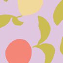 HannaJams™ Pajama Set in Citrus Sunshine on Tea Rose - swatch