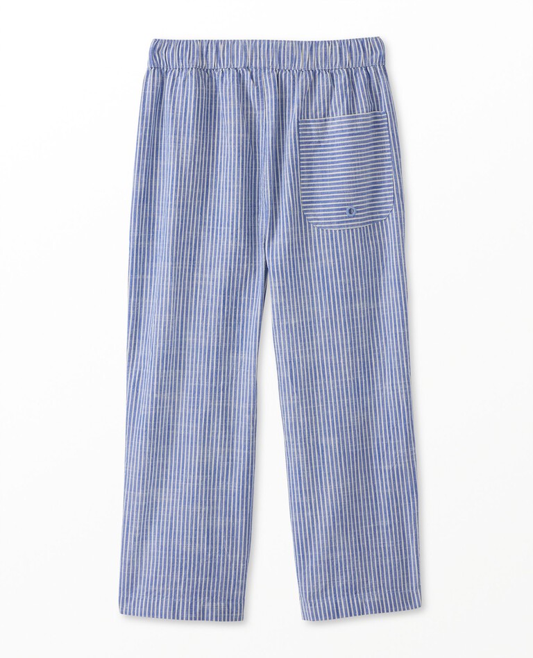 Striped Beach Pants in French Blue - main