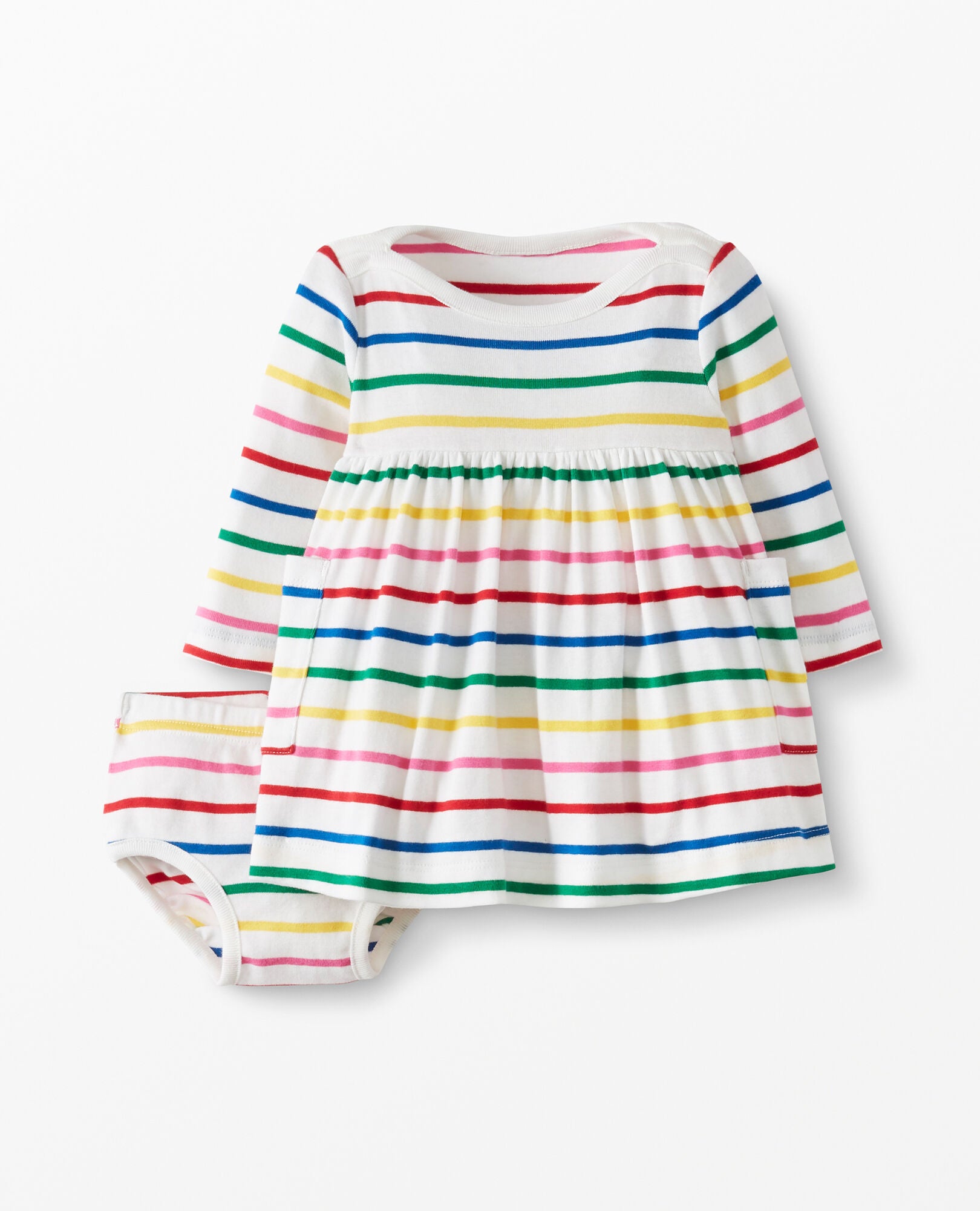 Hanna Andersson Baby//Toddler Bright Basics Dress in Organic Cotton