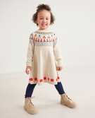 Fairisle Sweater Dress in Oat Heather - main