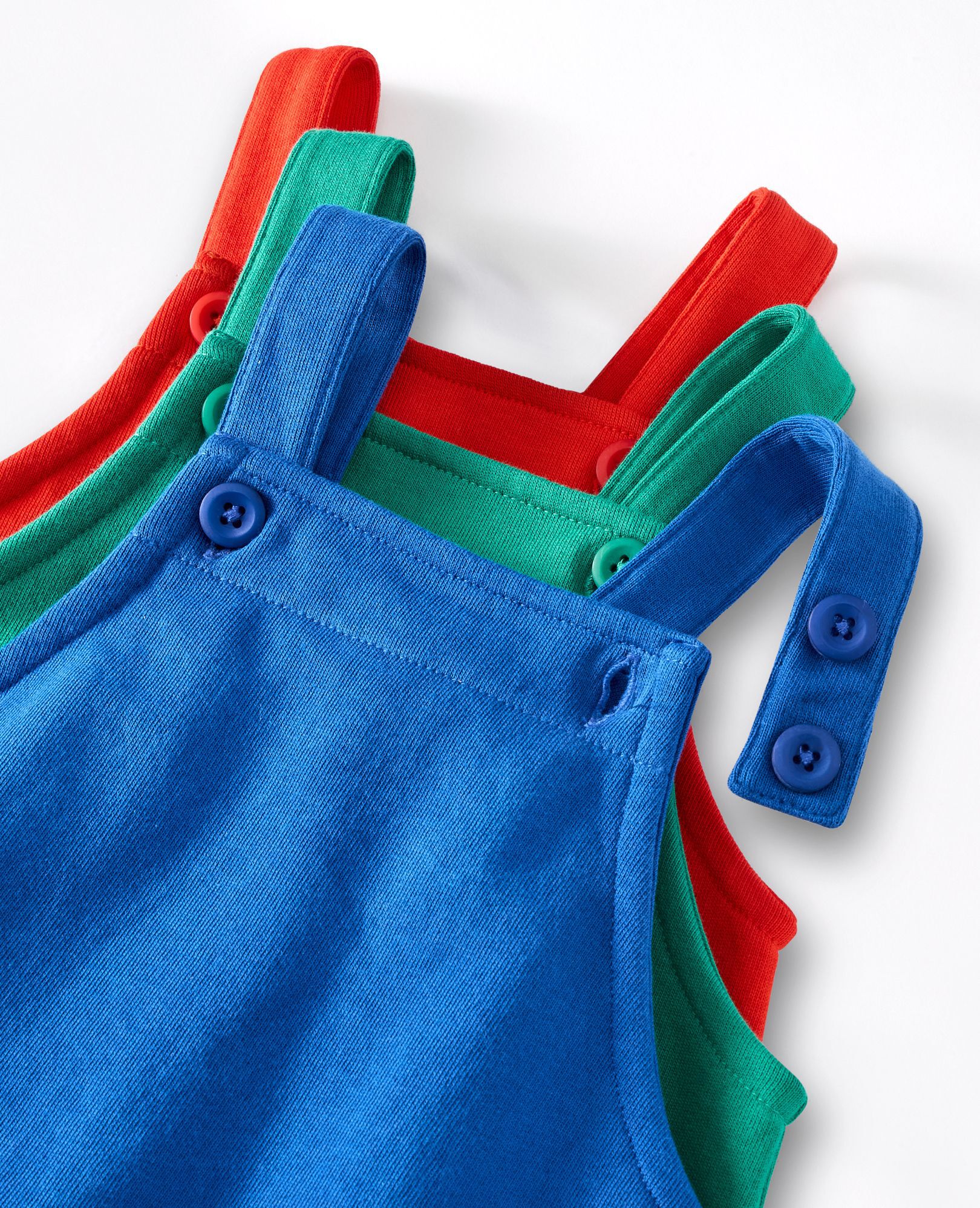 Baby T-Shirt & French Terry Shortalls Set in Happy Blue/Ecru - main