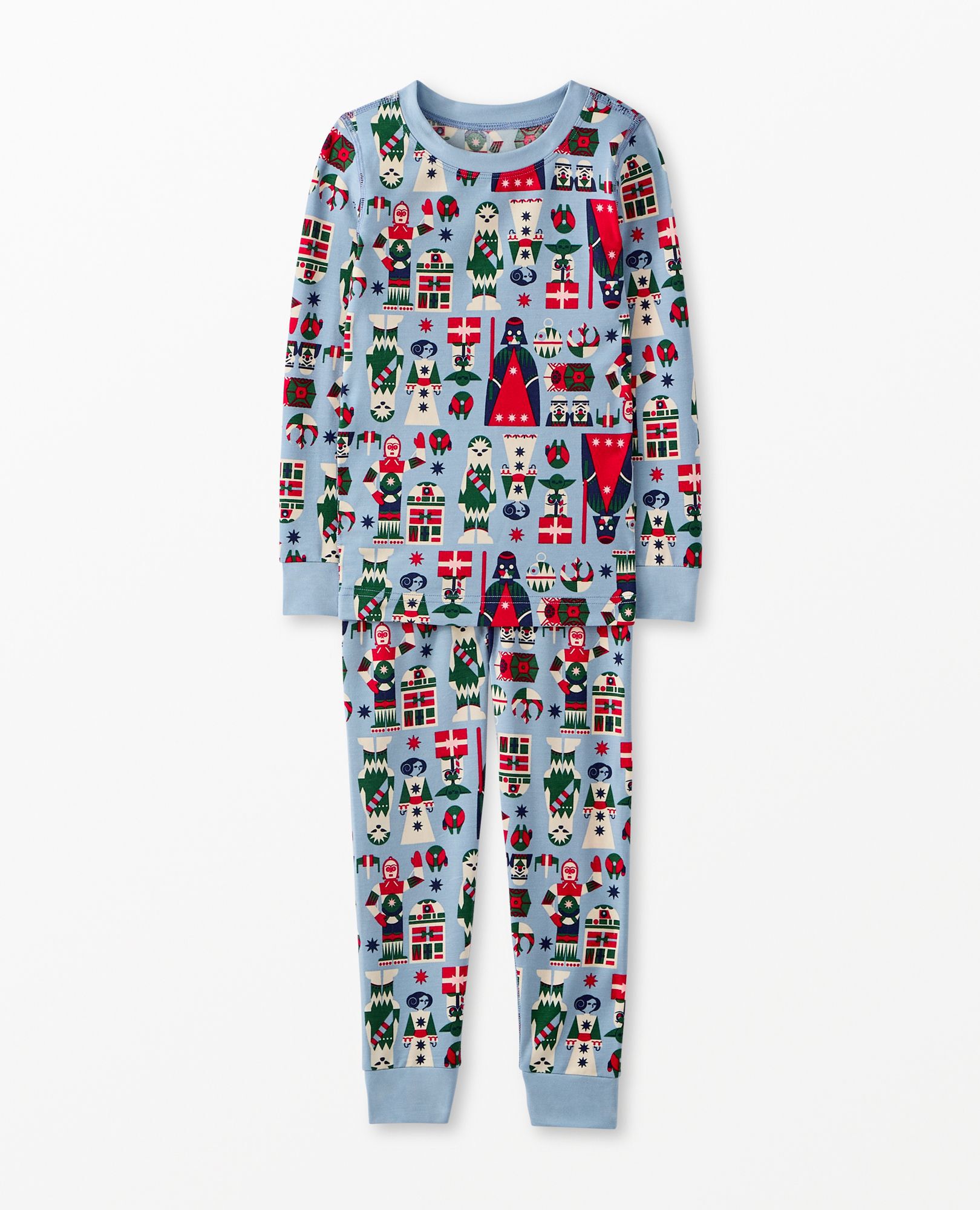 Kids STAR WARS Holiday Long John Pajama Set in HannaSoft