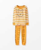 Disney Winnie The Pooh Long John Pajama Set in Golden Beet - main