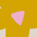 HannaSoft™ Stretch Sleeper in Yellow Flowers on Ecru - swatch