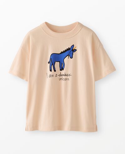 Oversized Graphic T-Shirt in Donkey - main