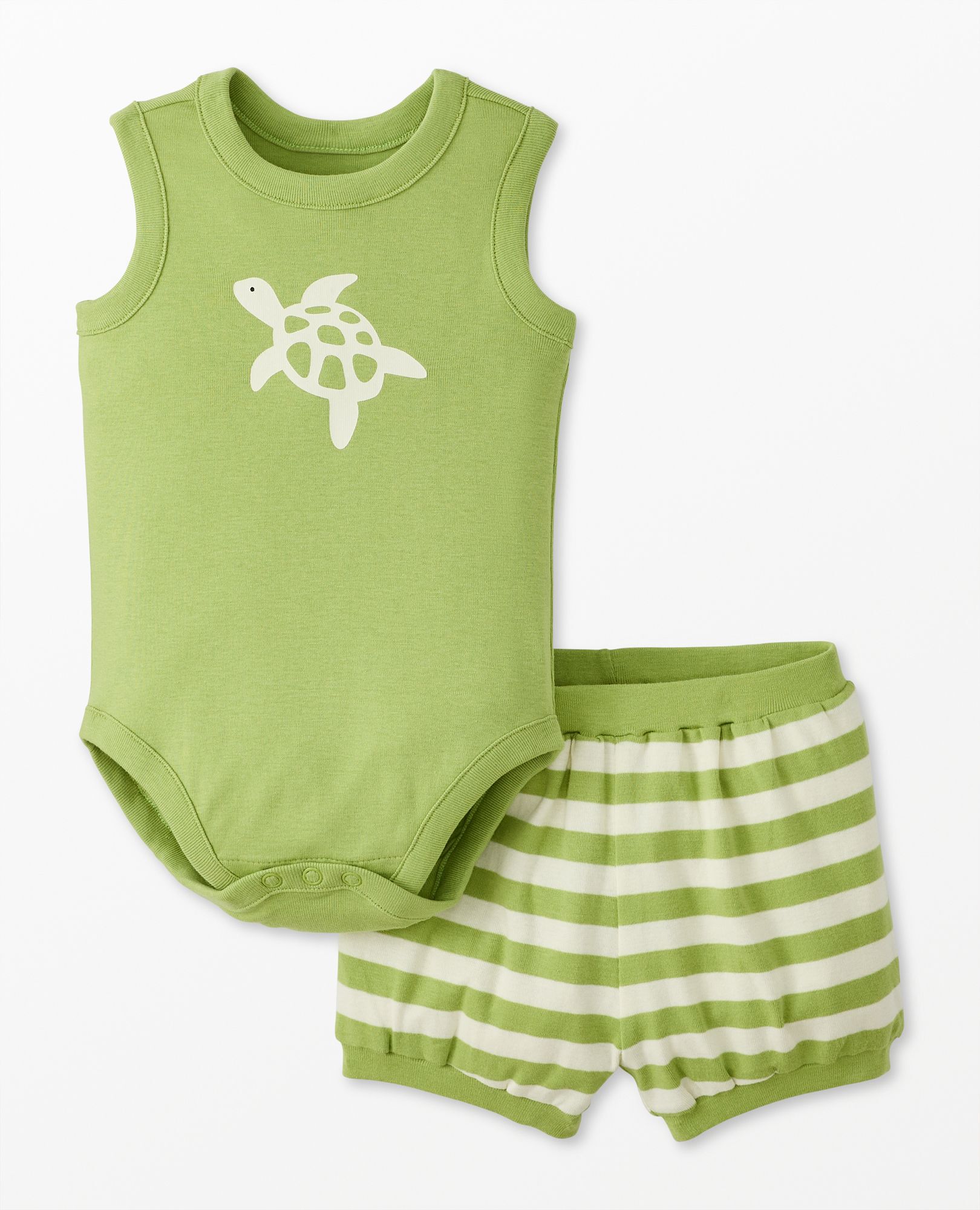 Baby Sleeveless Bodysuit & Bloomers Set | Hanna Andersson