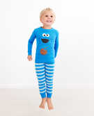 Sesame Street Long John Pajamas In Organic Cotton in Cookie Monster - main