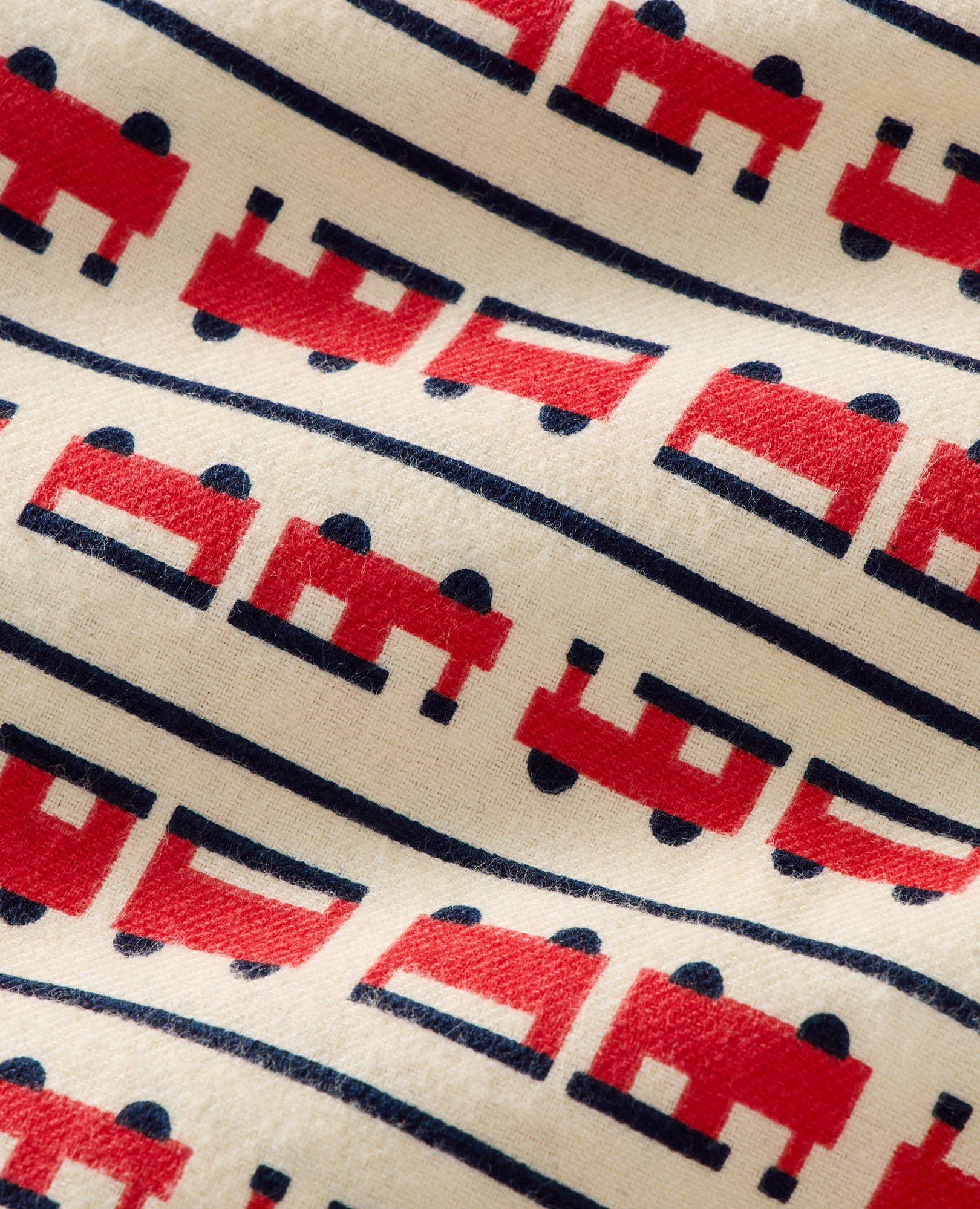 Adult Holiday Flannel Pajama Pants in All Aboard - main