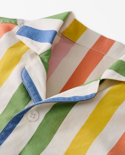 Poplin Pajama Set in Summer Rainbow Stripe - main