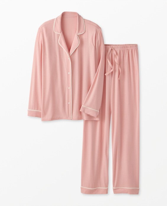 Women's Blush Pink Long Sleeve Pajama Set - Size Adult XS by Hanna Andersson