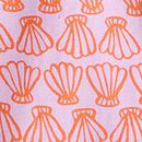 HannaJams™ Pajama Set in Sunset Reef Simple Seashells on Tea Rose - swatch