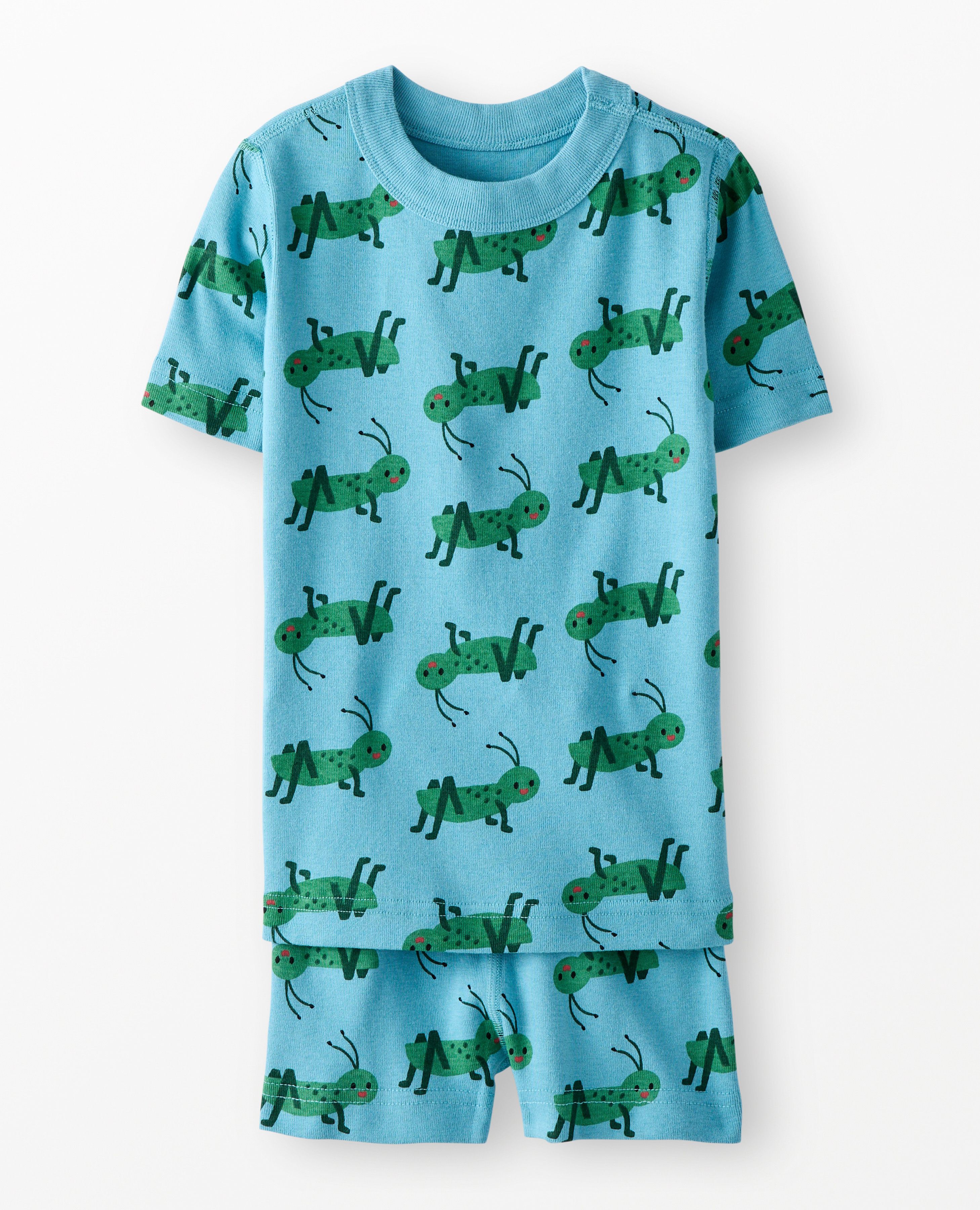 HannaJams™ Pajama Set in Crickets on Chalk Blue - main