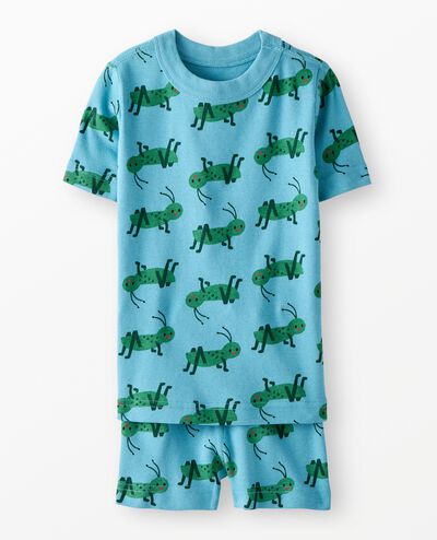 HannaJams™ Pajama Set in Crickets on Chalk Blue - main