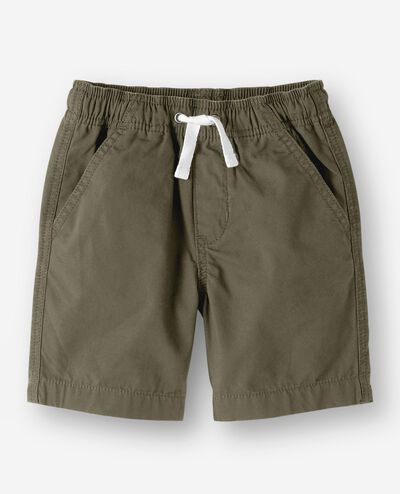 Canvas Shorts in Green Olive - main
