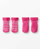 Baby First Socks 2-Pack in Power Pink - main