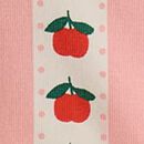 Baby Long Sleeve Skater Dress & Leggings Set in Apple Stripes on Pink - swatch
