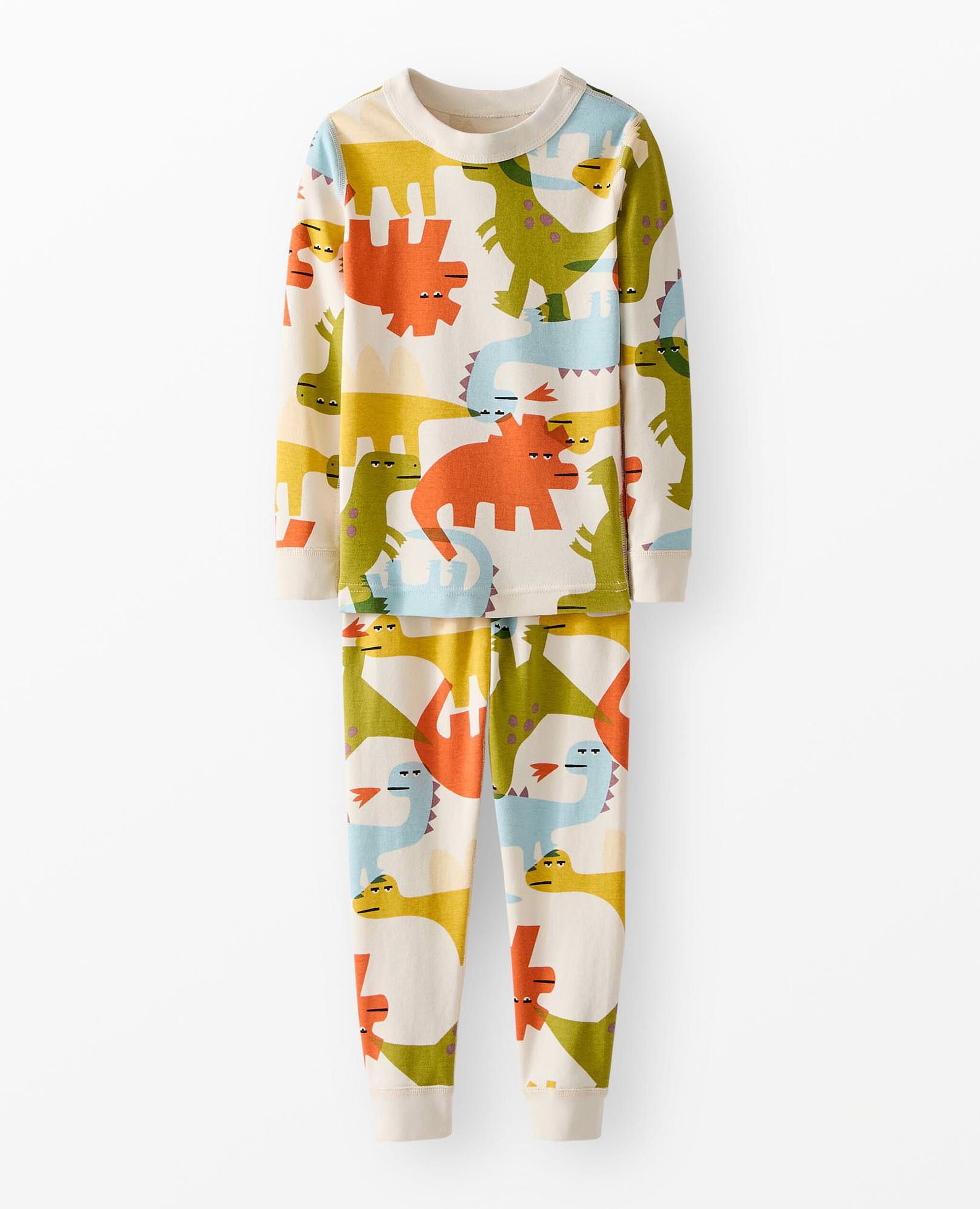 HannaJams™ Pajama Set in Dinosaurs on Ecru - main