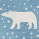 Holiday Dog Pajamas in Snowy Polar Bear on North Air - swatch