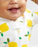 Baby Zip Sleeper in Lemonade In White - main