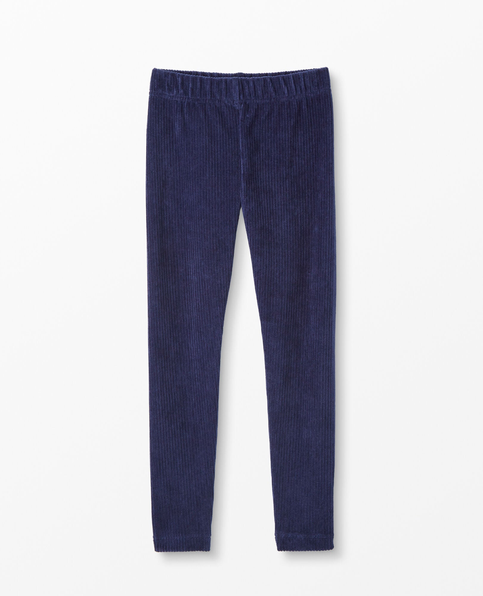 Navy Blue Ribbed Velour Leggings Big Kids Size 8 by Hanna Andersson