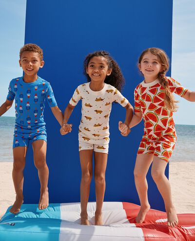 HannaJams™ Pajama Set in Rocket Pops on Swedish Sky - main