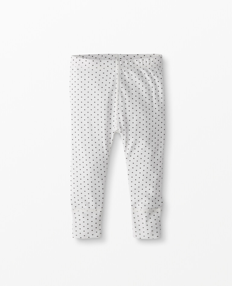 First Layers Wiggle Pants In Organic Cotton in Hanna White/Soft Black - main