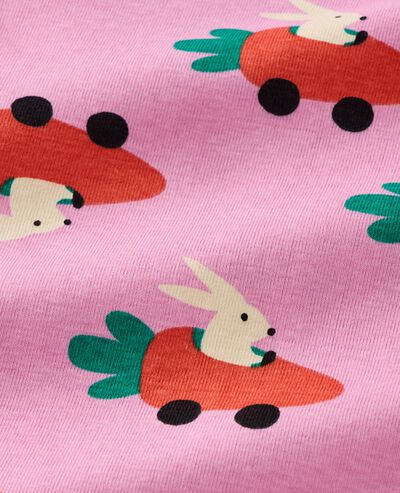 Easter HannaJams™ Sleeper in Carrot Cars on Pink - main