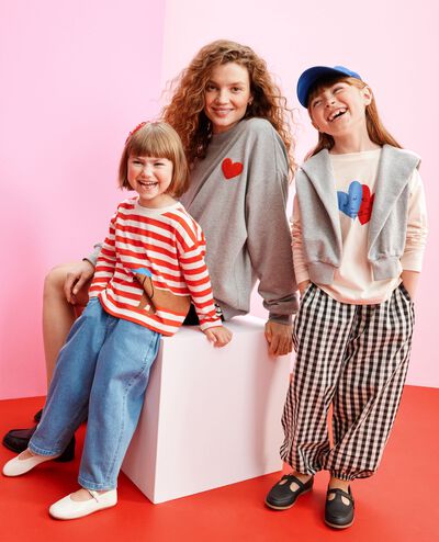 Adult Oversized French Terry Sweatshirt in Warm and Fuzzy - main