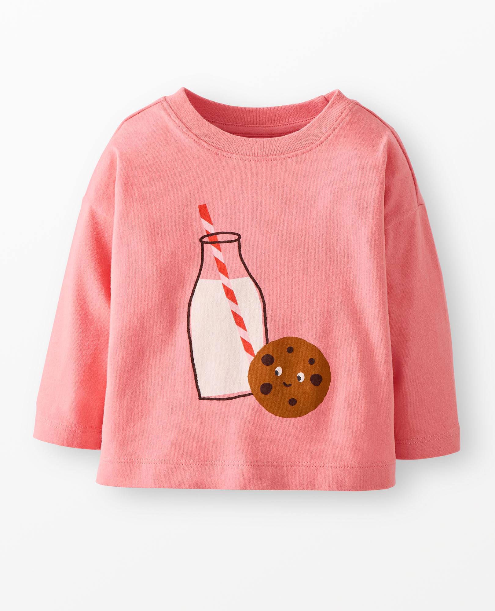 Long Sleeve Relaxed Fit Graphic T-Shirt in Sweet Treat - main