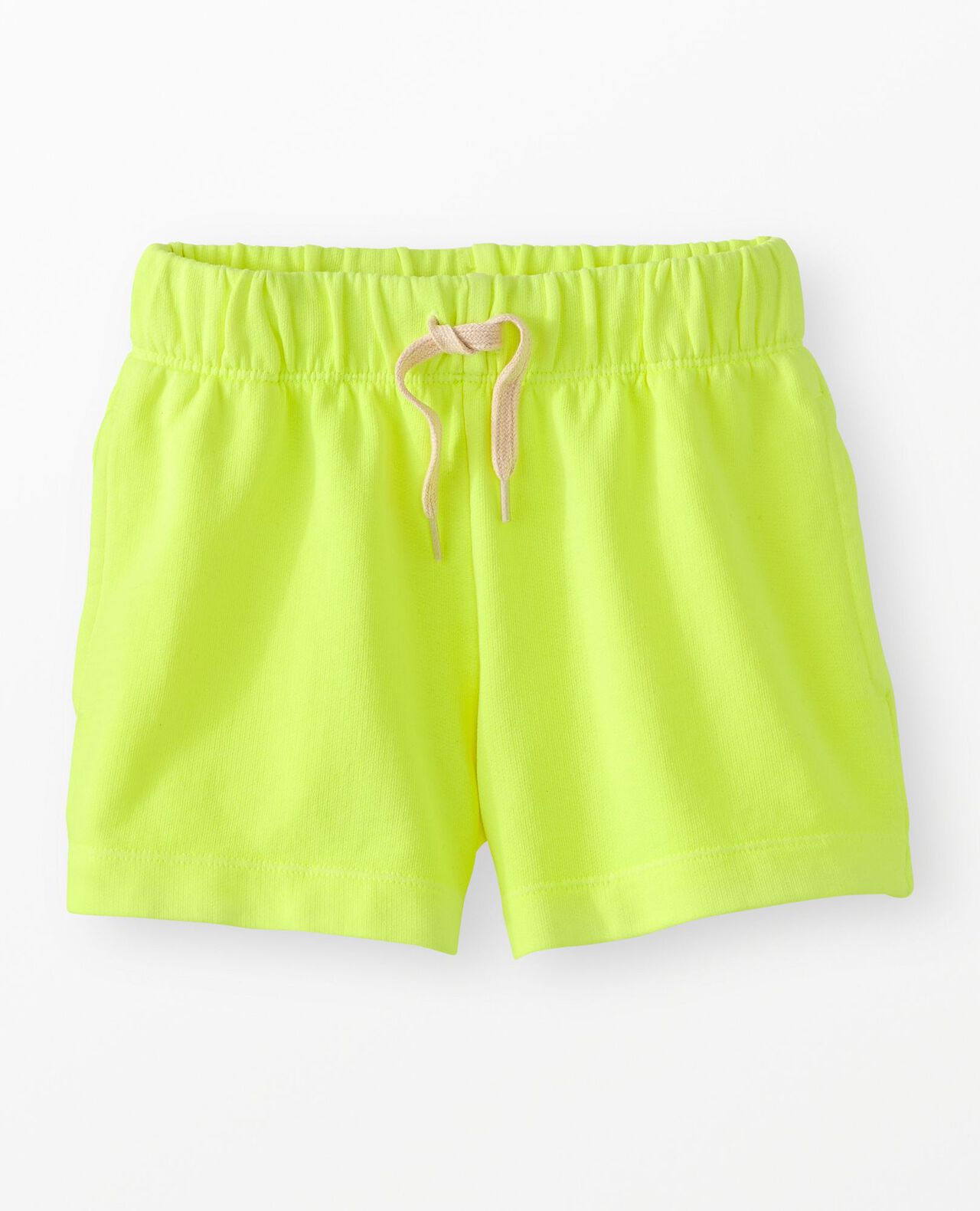 French Terry Midi Shorts in Safety Yellow - main