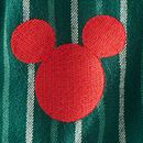 Adult Disney Mickey Mouse Holiday Flannel Pajama Pants in Mickey Green Stripe - swatch