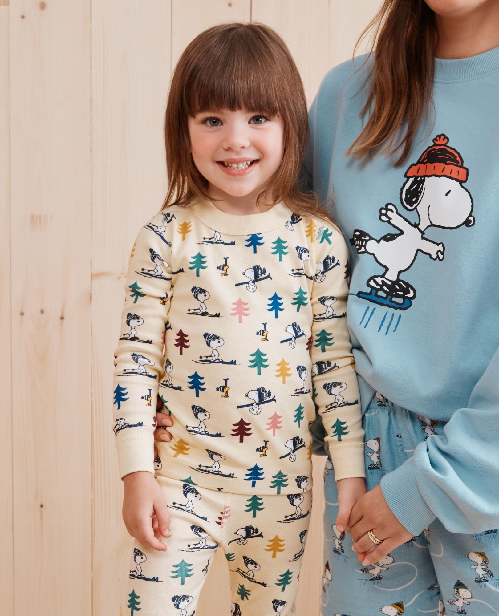 Snoopy Button Snoopy Family Christmas Pajamas Sets Peanuts Holiday