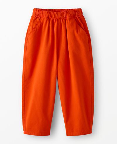 Twill Barrel Pants in Orange Spice - main