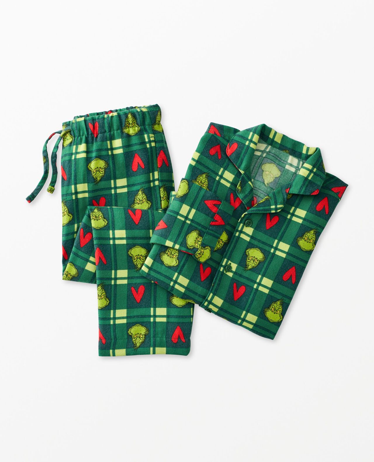 Kids Seuss Grinch Flannel Pajama Set Hanna Andersson